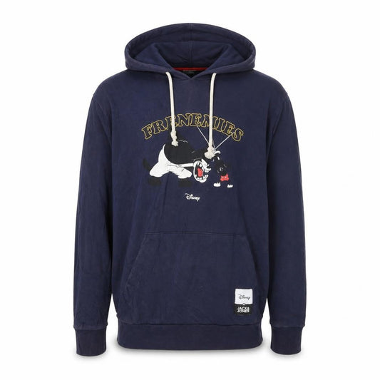 Disney Men's Blue Pullover Hoodie L Graphic Cartoon Frenemies Sweatshirt