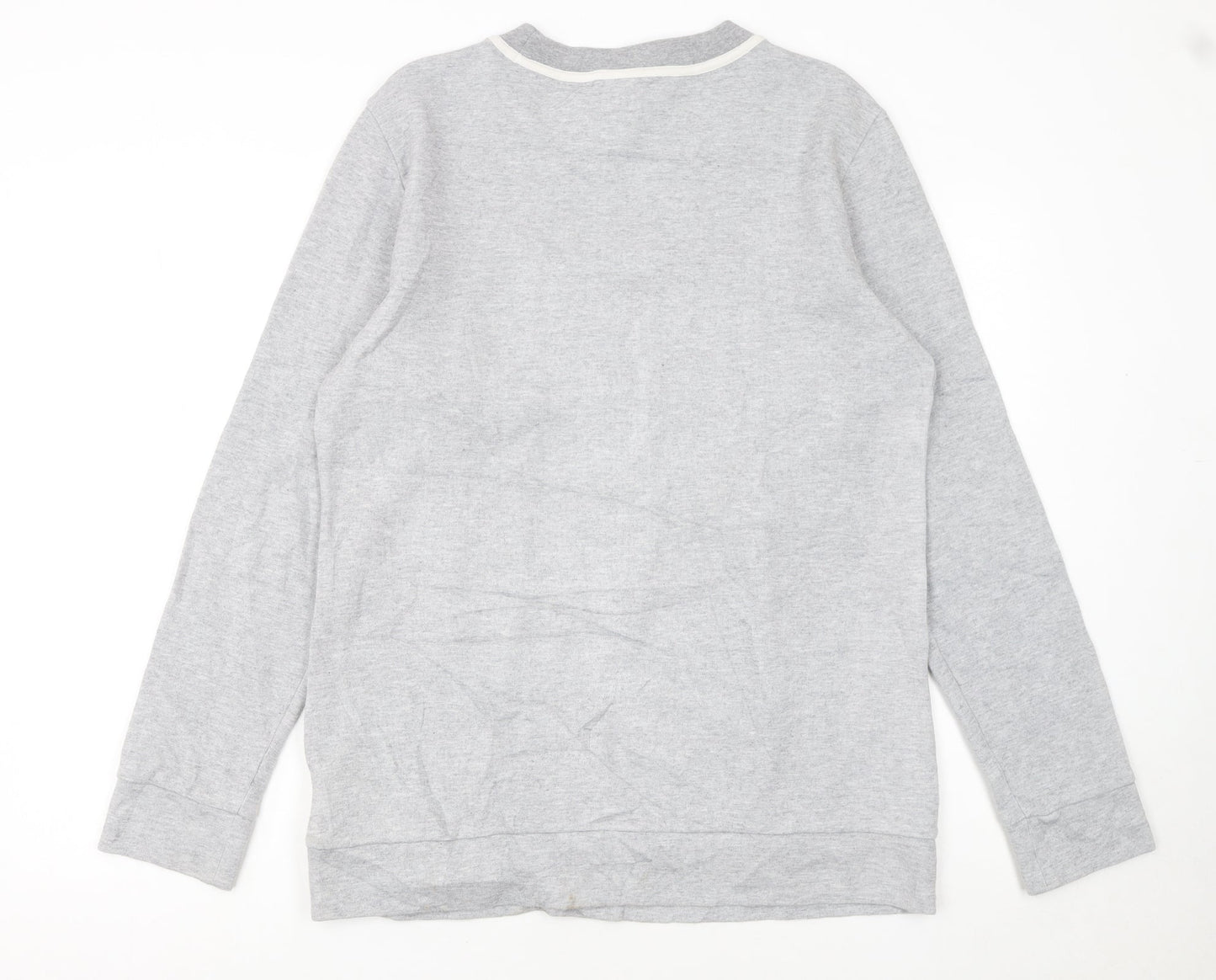 Reebok Classic Men's Grey Pullover Sweatshirt M Crew Neck Logo