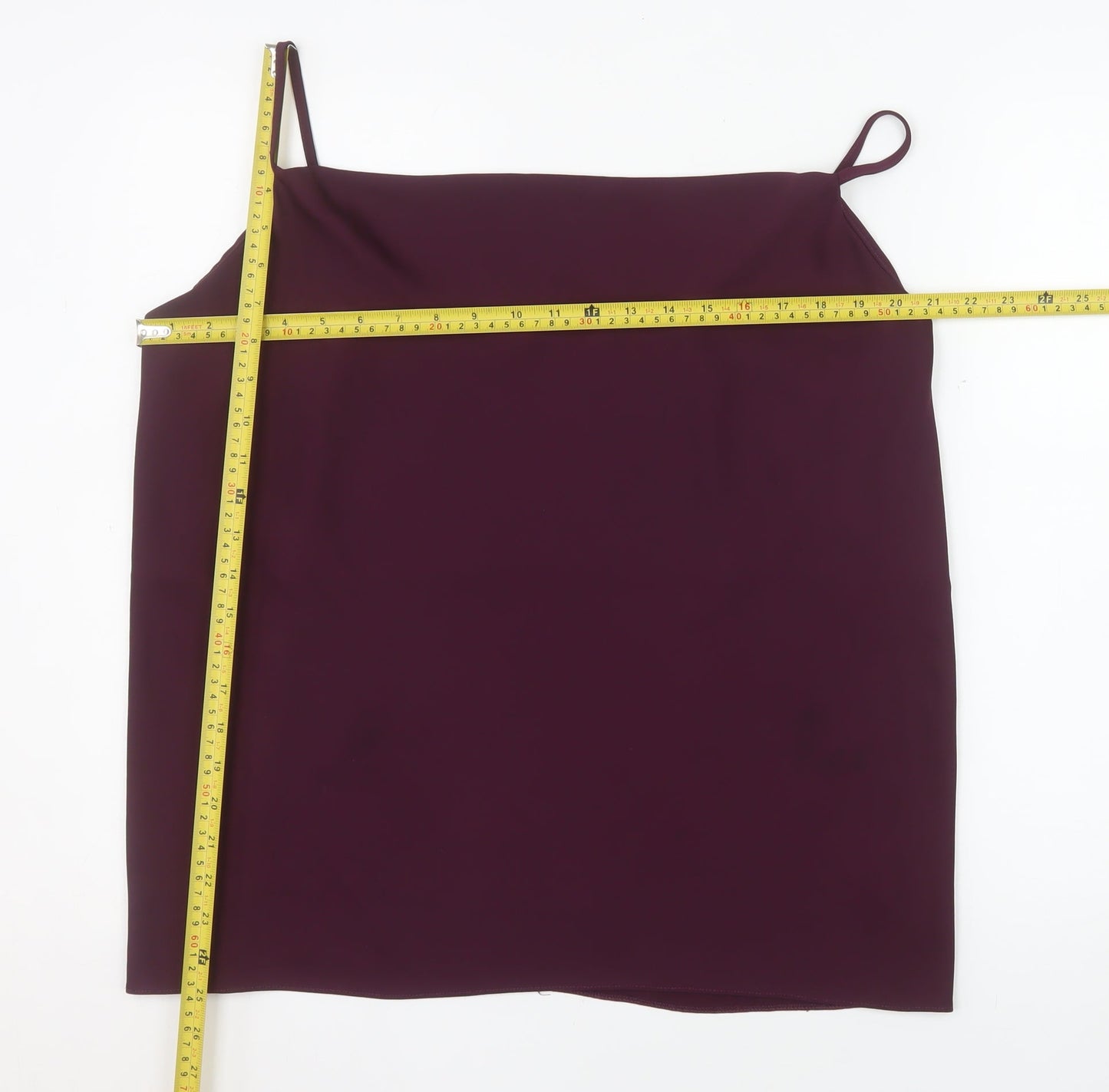 River Island Women’s Purple Polyester Camisole Tank Top Size 18