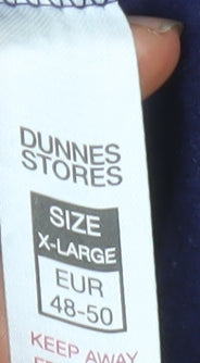 Dunnes Stores Men's Blue Michigan Half Zip Sweatshirt XL