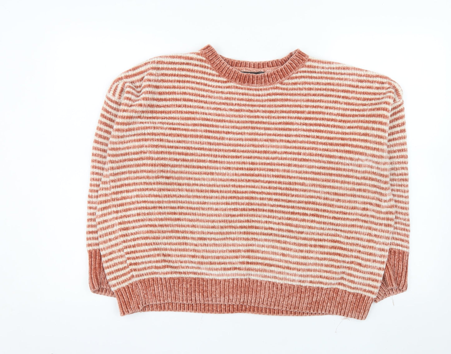 Primark Women’s Striped Crew Neck Knit Jumper Small Multicoloured