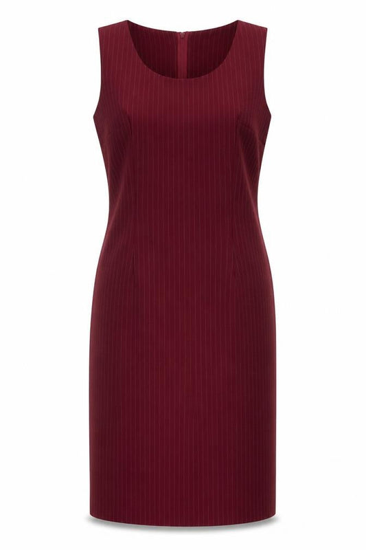 Cartise Women Red Size 12 Sheath Knee Length Sleeveless Dress