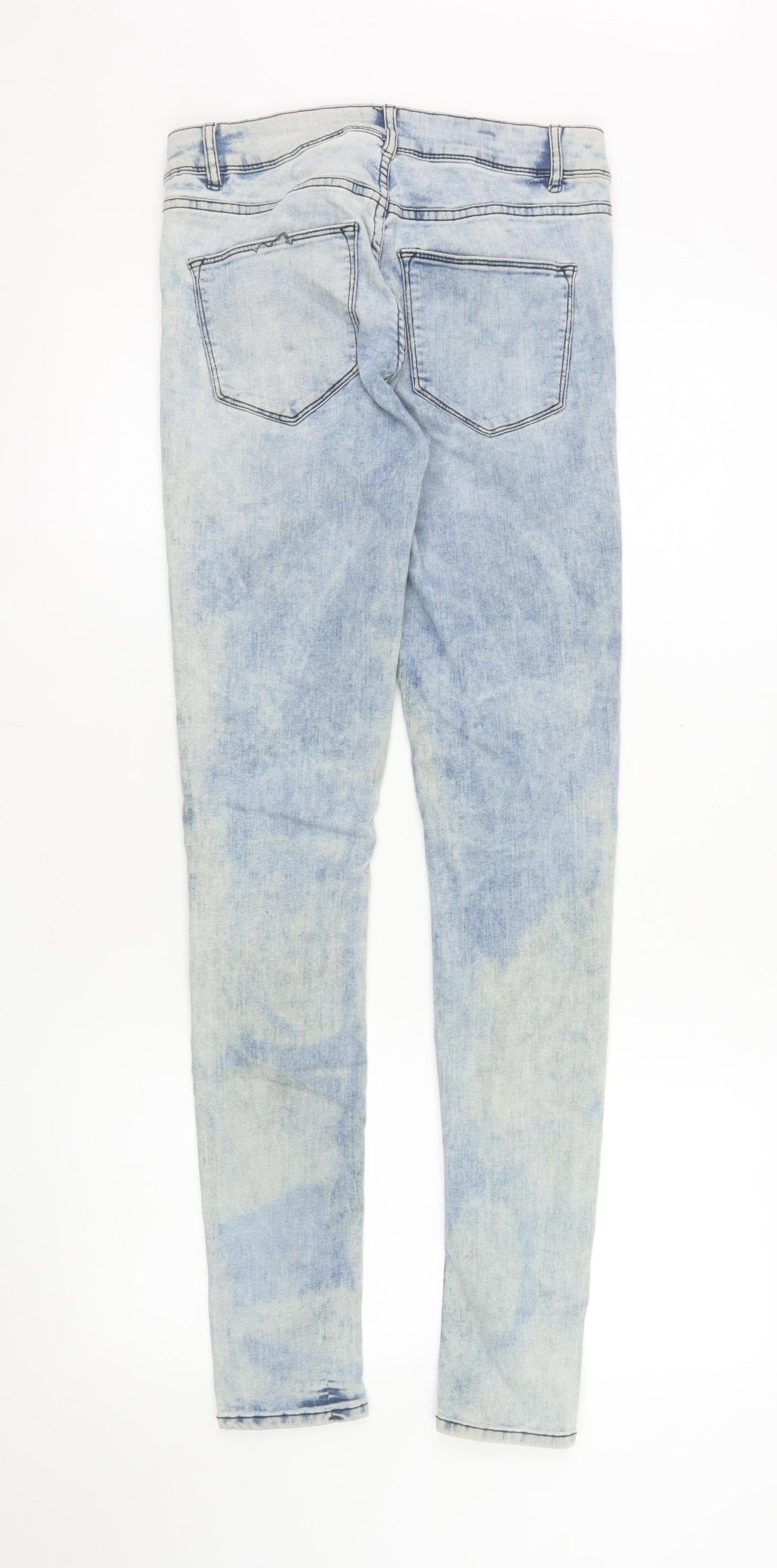 H&M Divided Women’s Blue Size 12 Skinny Acid Wash Jeans