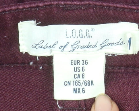 L.O.G.G. Women's Red Skinny Jeans Size 8 Slim Fit
