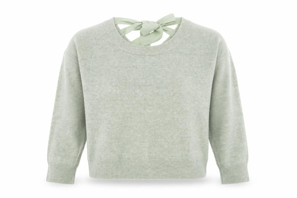 Primark Women’s Green Bow Back Knit Jumper Size M