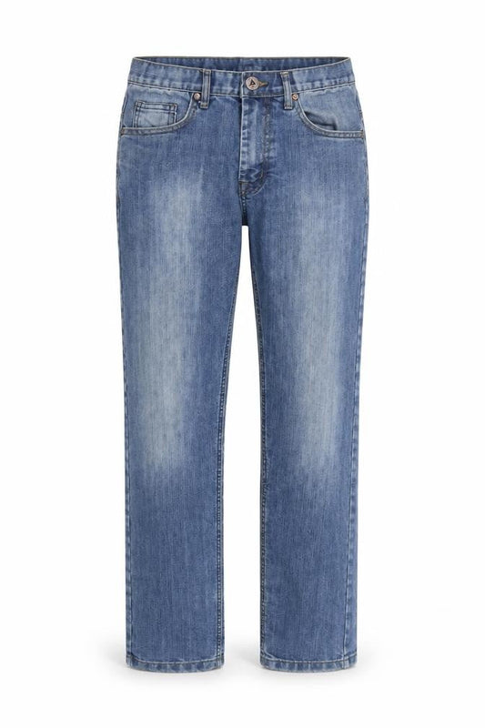 APT Womens Blue Straight Leg Mid Rise Denim Jeans Size 30R