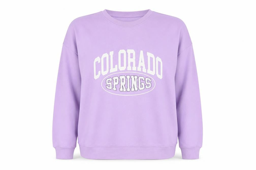 Dunnes Womens Purple Colorado Springs Pullover Sweatshirt L