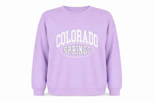 Dunnes Womens Purple Colorado Springs Pullover Sweatshirt L