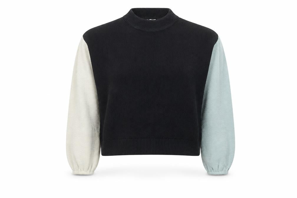 SKFK Womens Multicoloured Cotton Crew Neck Jumper Size 12