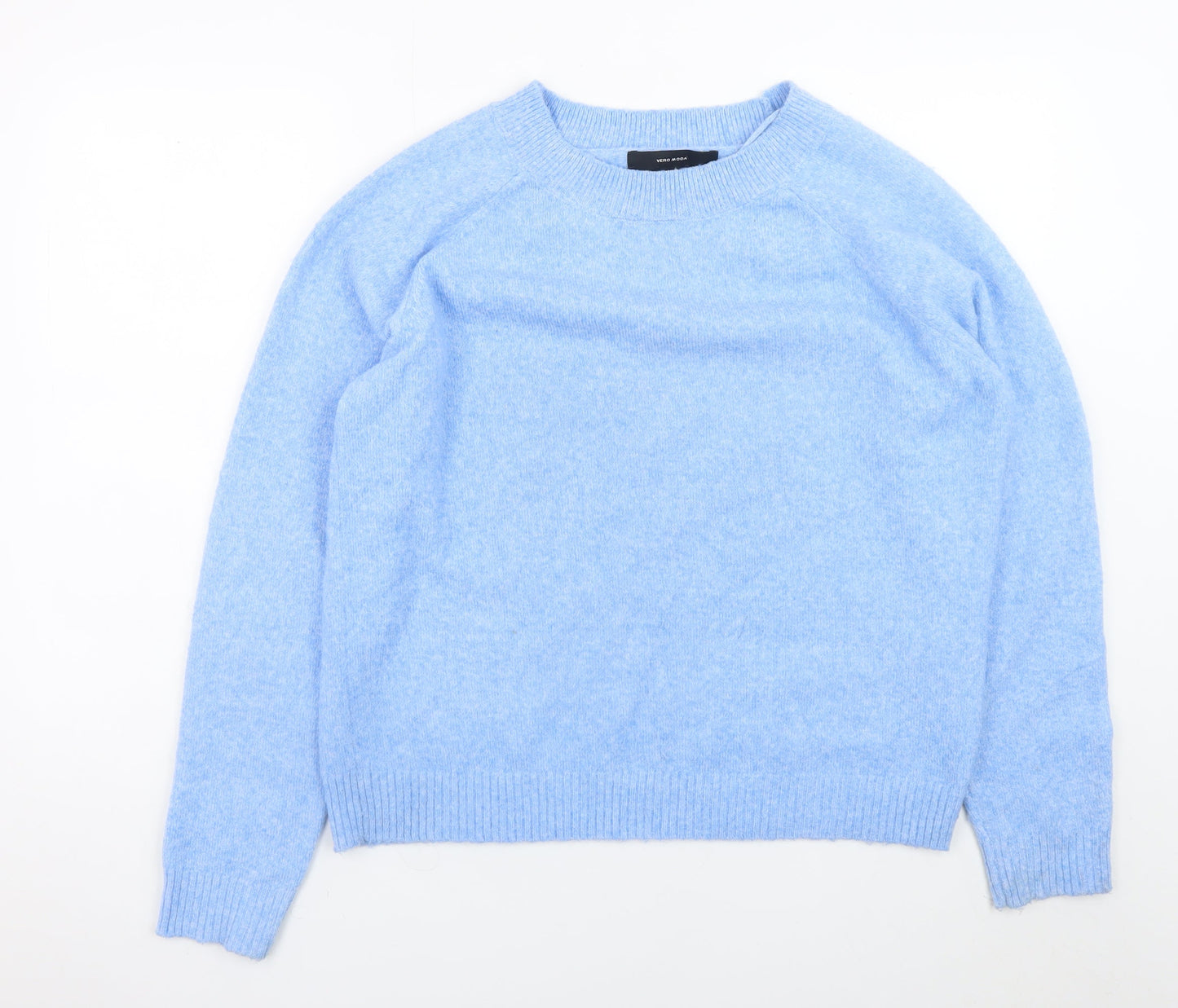 Vero Moda Womens Blue Crew Neck Pullover Jumper XL