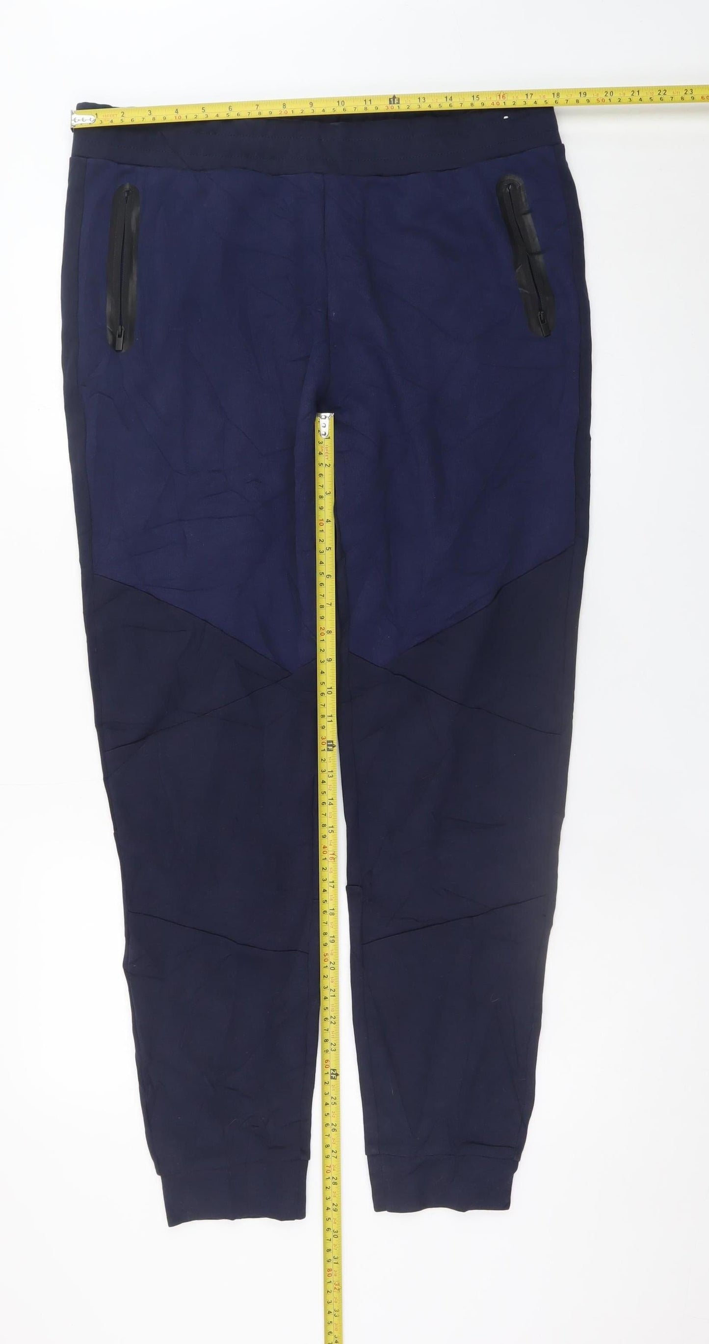 U.S. Athletic Men's Navy Jogger Trousers Large Cotton Blend