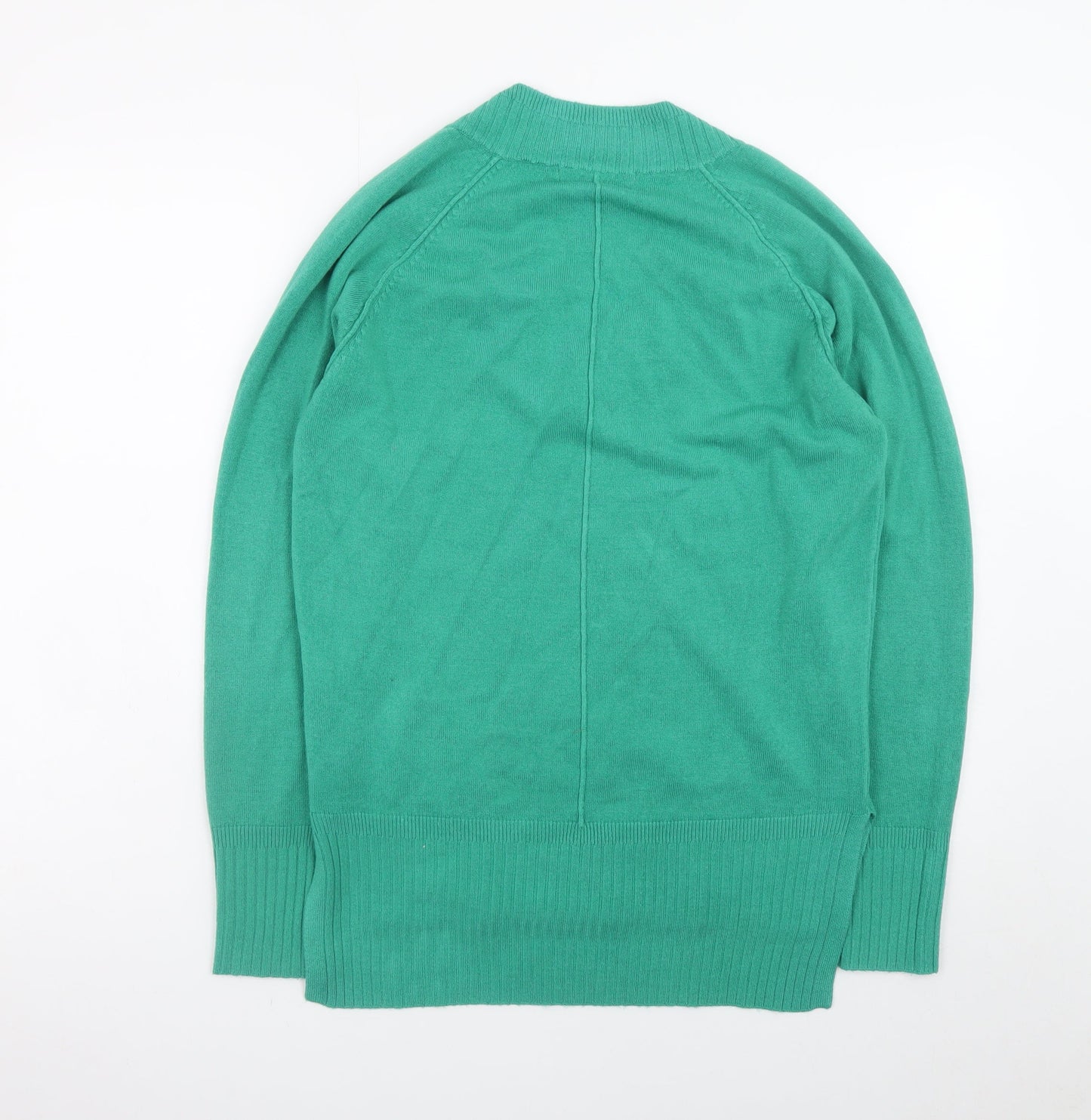 Next Women's Green V-Neck Pullover Jumper Size S Acrylic Knit
