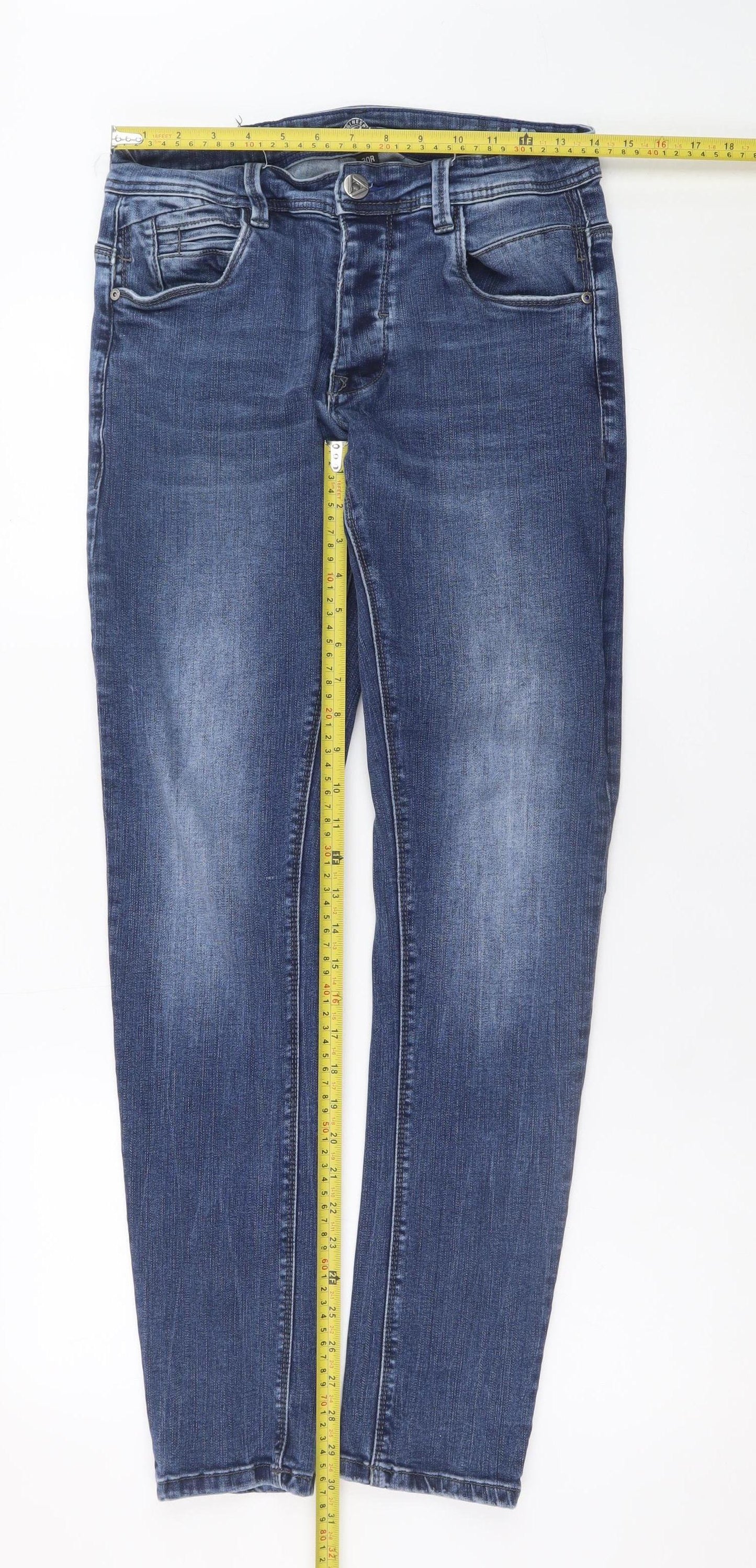 EJ DNM Men's Blue Slim Fit Stretch Denim Jeans Size 30R