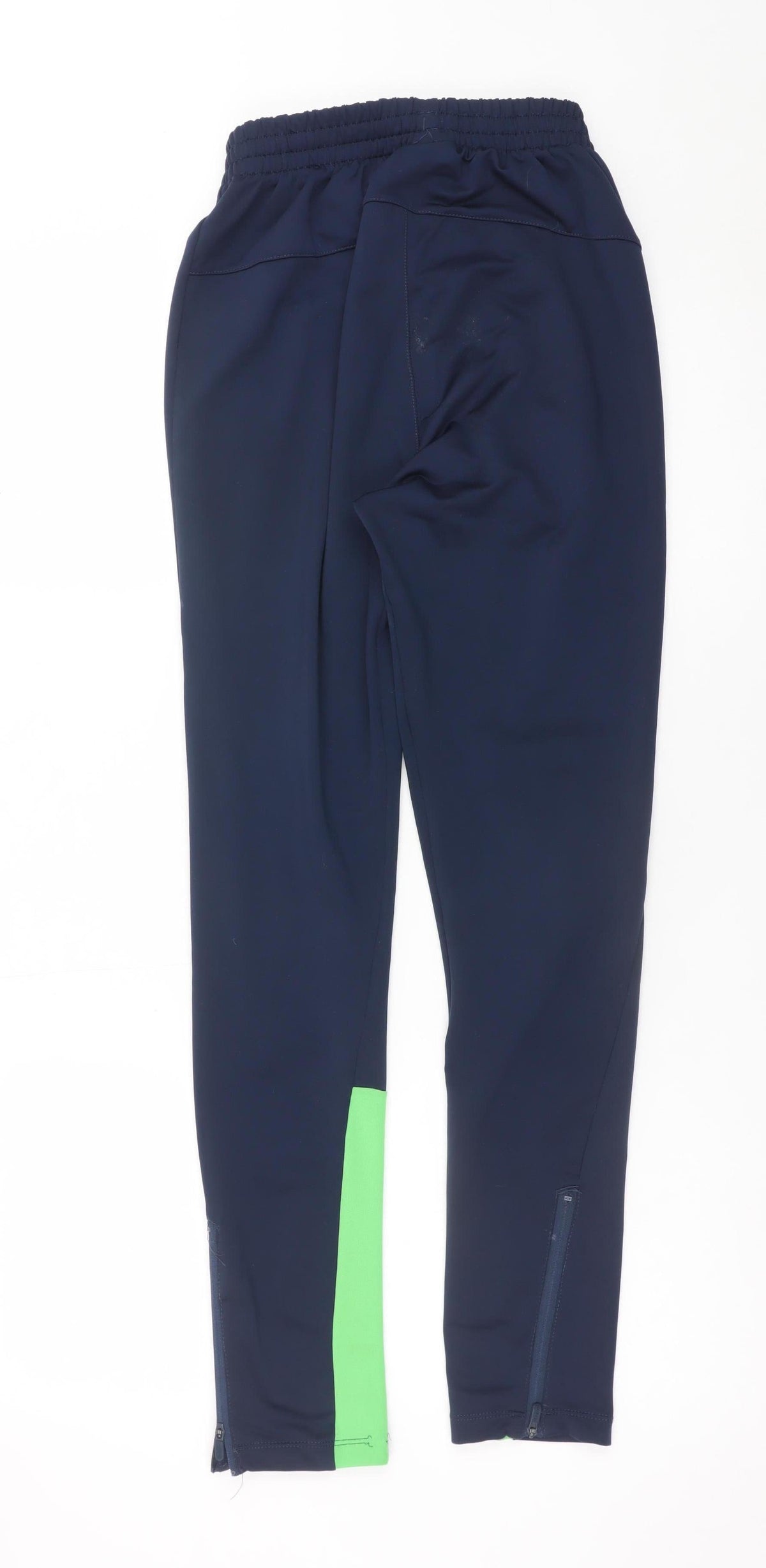 Umbro Boys Navy & Green Ireland Jogger Trousers Size 152cm Polyester Blend