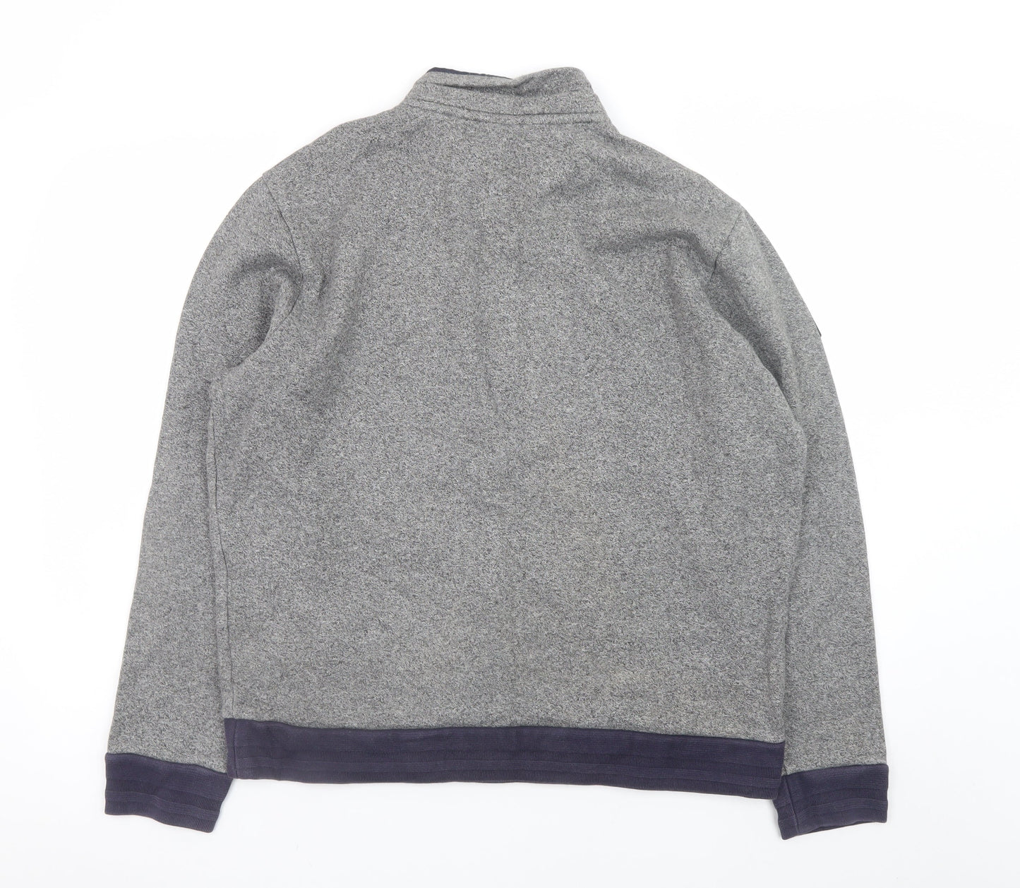 Lacoste Men's Grey XL 1/2 Zip Sweatshirt High Neck Cotton Blend