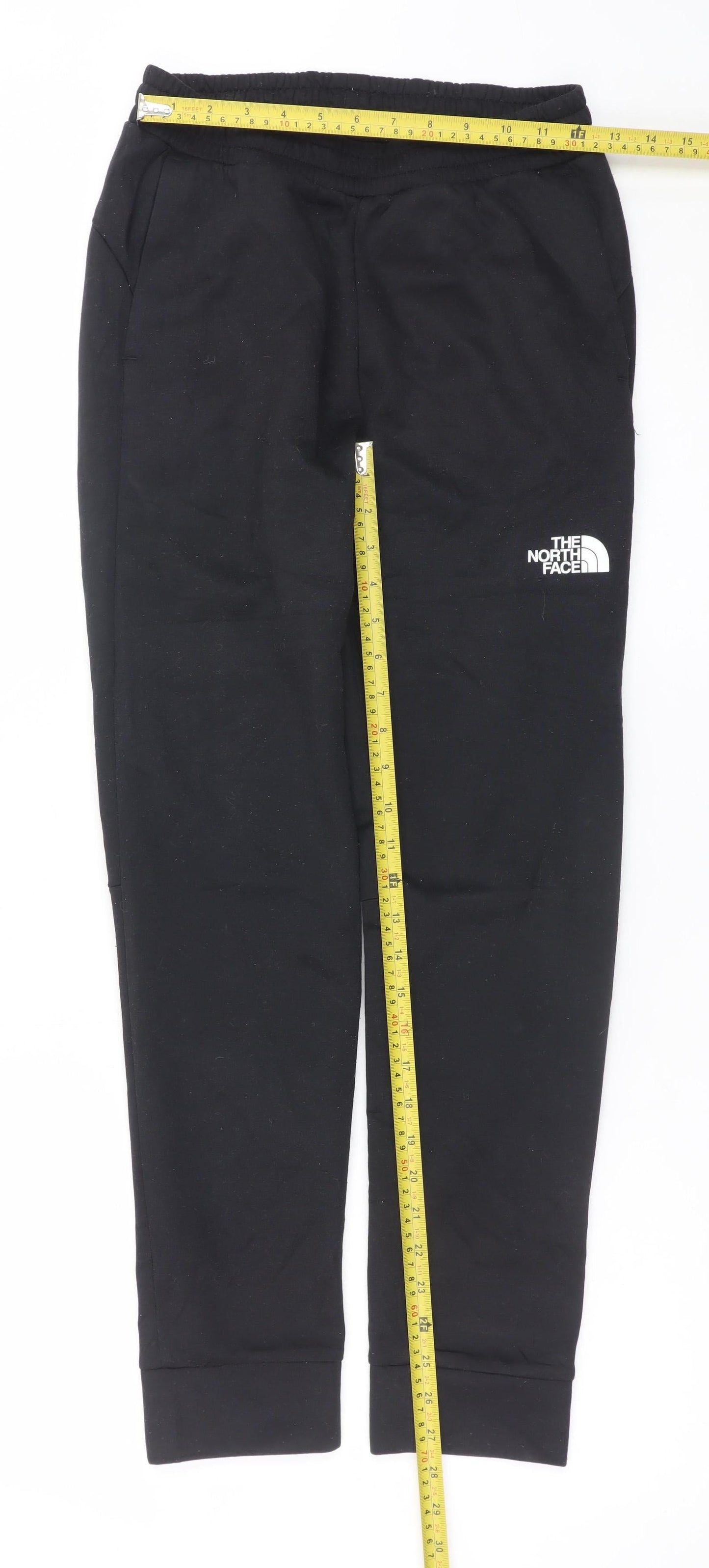 The North Face Boys Black XL Fleece Jogger Trousers with Zip Pocket