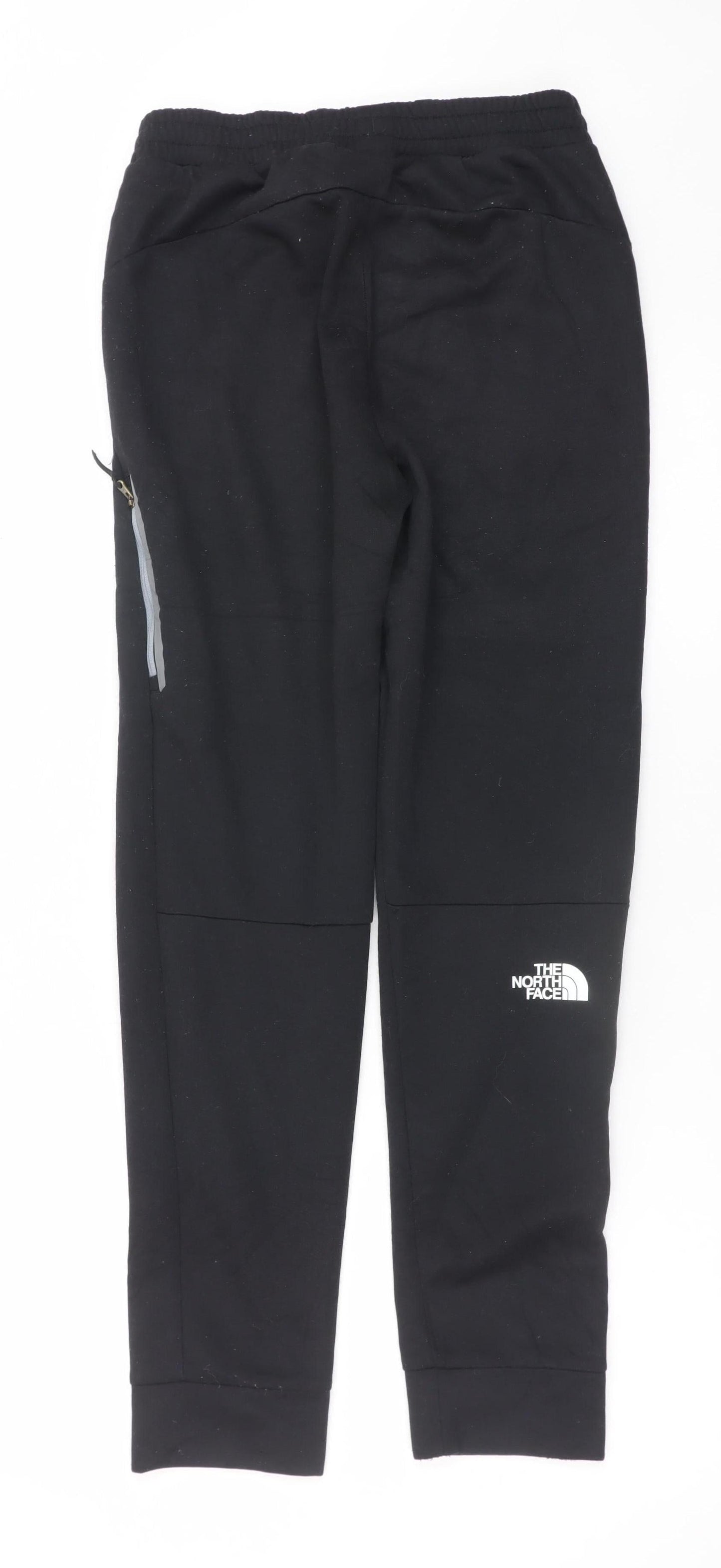 The North Face Boys Black XL Fleece Jogger Trousers with Zip Pocket