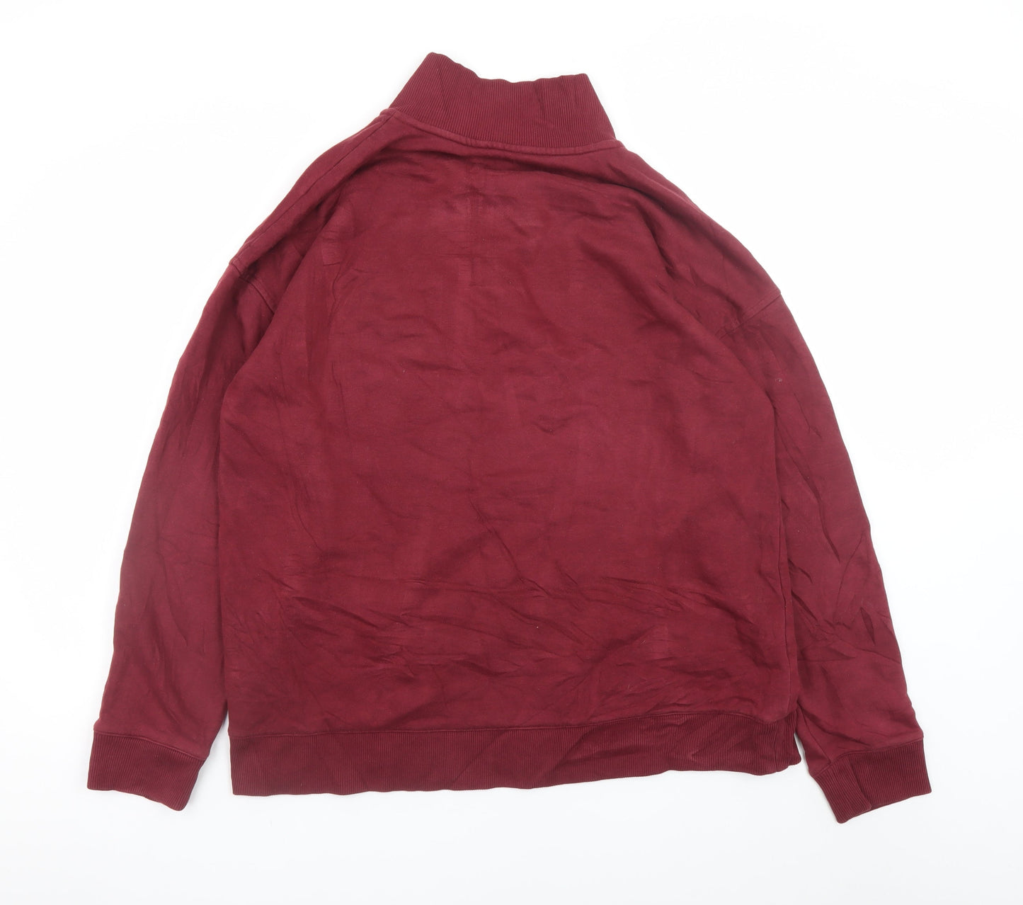 Calvin Klein Mens Red 1/4 Zip Pullover Sweatshirt XXL