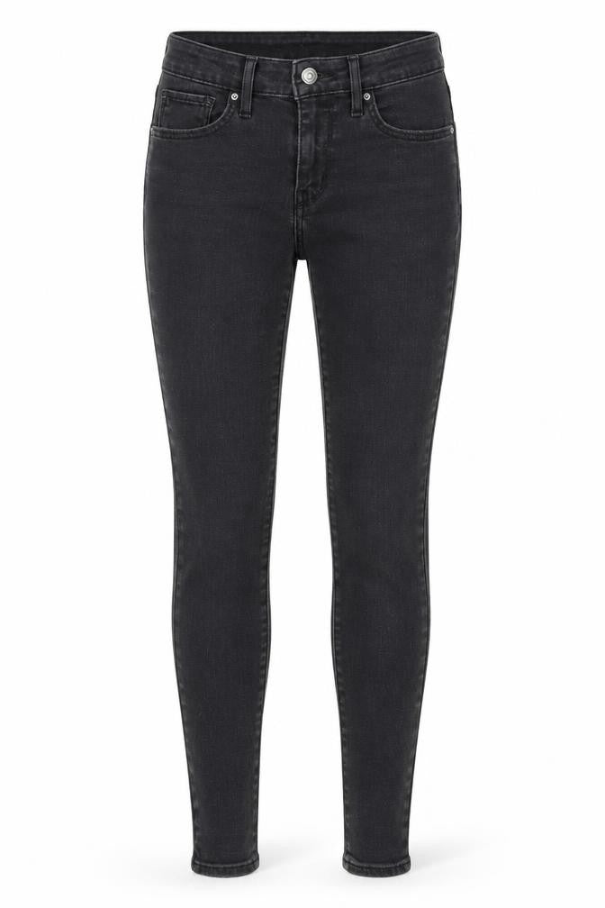 Levi's Women Black Skinny Jeans Size 26 High Rise Denim