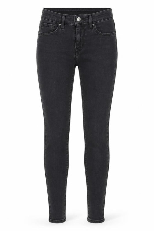 Levi's Women Black Skinny Jeans Size 26 High Rise Denim