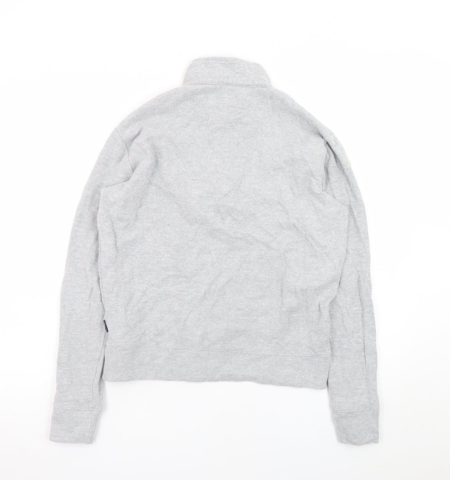 Mineral Clothing Co. Men's Grey 1/4 Zip Mock Neck Cotton Sweatshirt Size M