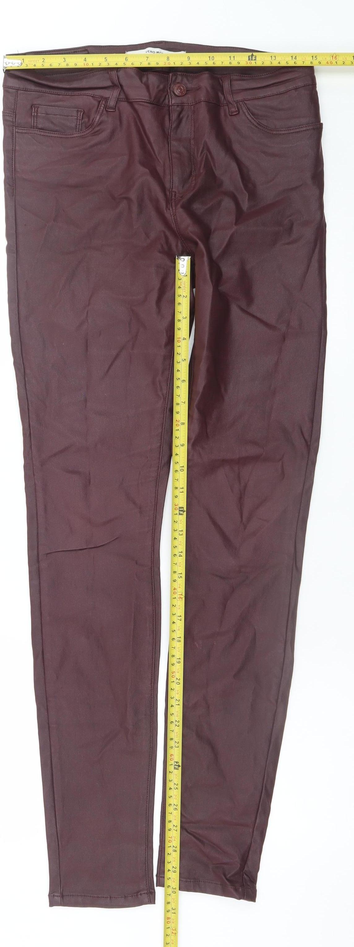 Vero Moda Women's Brown Skinny Jeggings L/32 Stretch Denim