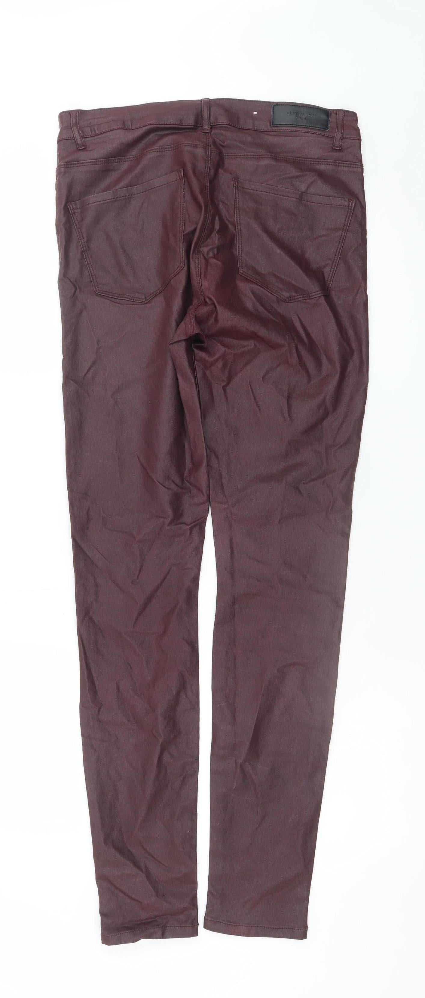 Vero Moda Women's Brown Skinny Jeggings L/32 Stretch Denim