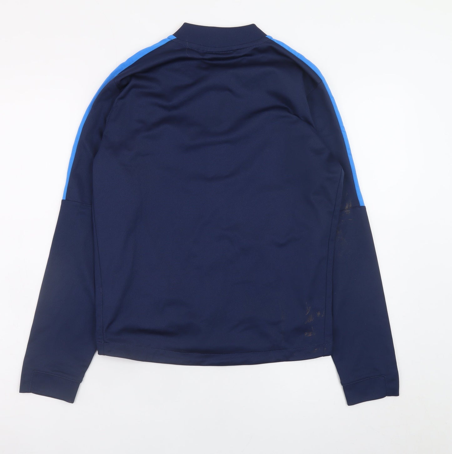 Nike Boys Blue Dri-FIT Track Jacket 12-13 Years Full Zip Activewear