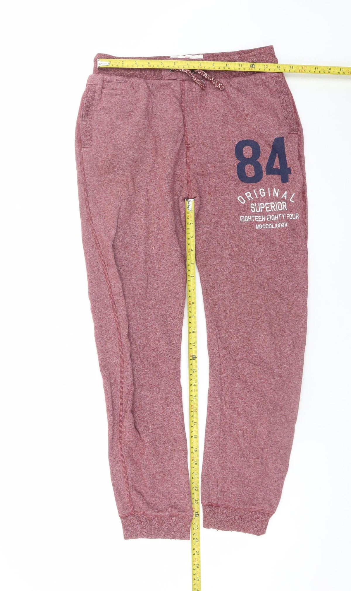 The Authentic Originals Boys Red Jogger Trousers 12-13 Years Cotton Blend