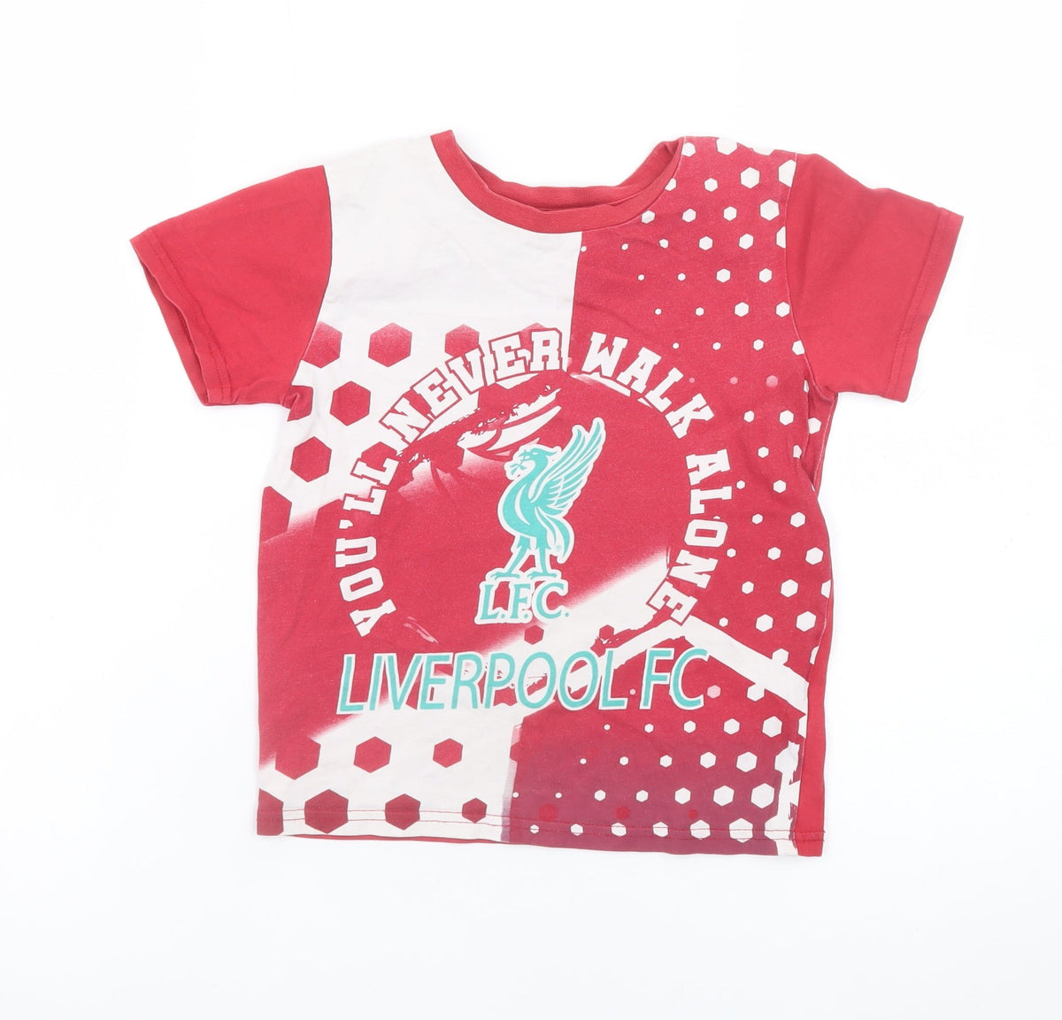St. Bernard Boys Red Liverpool FC Short Sleeve T-Shirt 6-7 Years