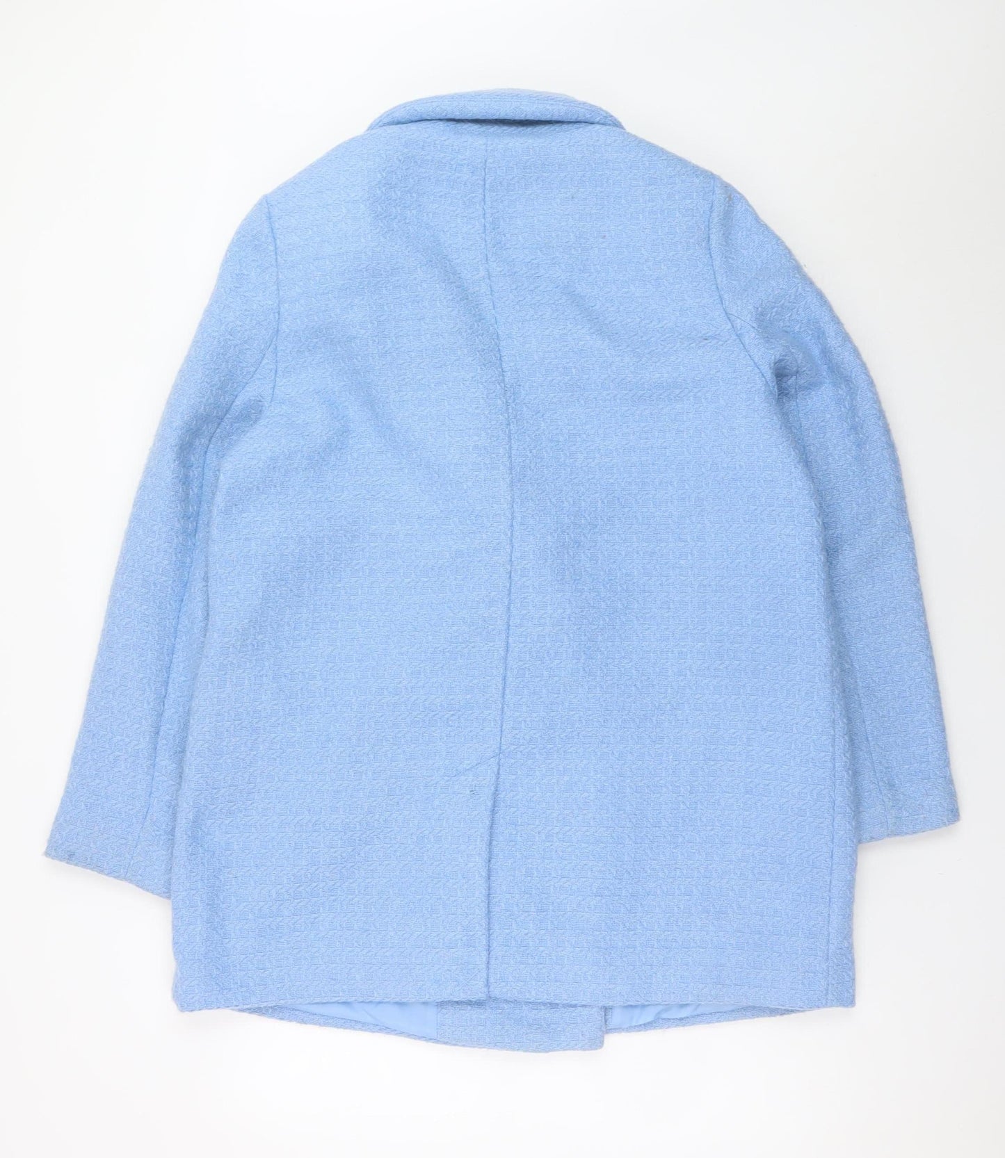 New Look Women Blue Blazer Jacket Size 16 Double Breasted Style
