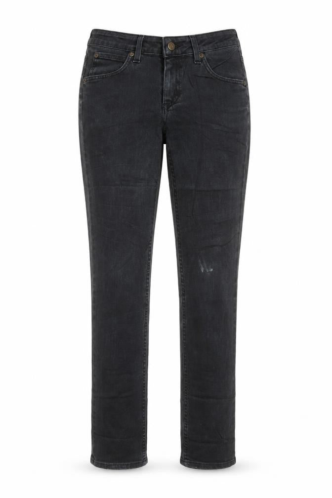 Lee Women Black Skinny Jeans Size 12 Mid Rise Stretch Denim