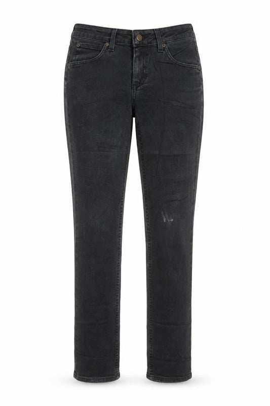 Lee Women Black Skinny Jeans Size 12 Mid Rise Stretch Denim