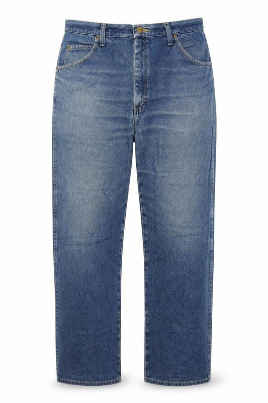 Wrangler Men's Blue Regular Fit Straight Leg Jeans 38x32 Denim