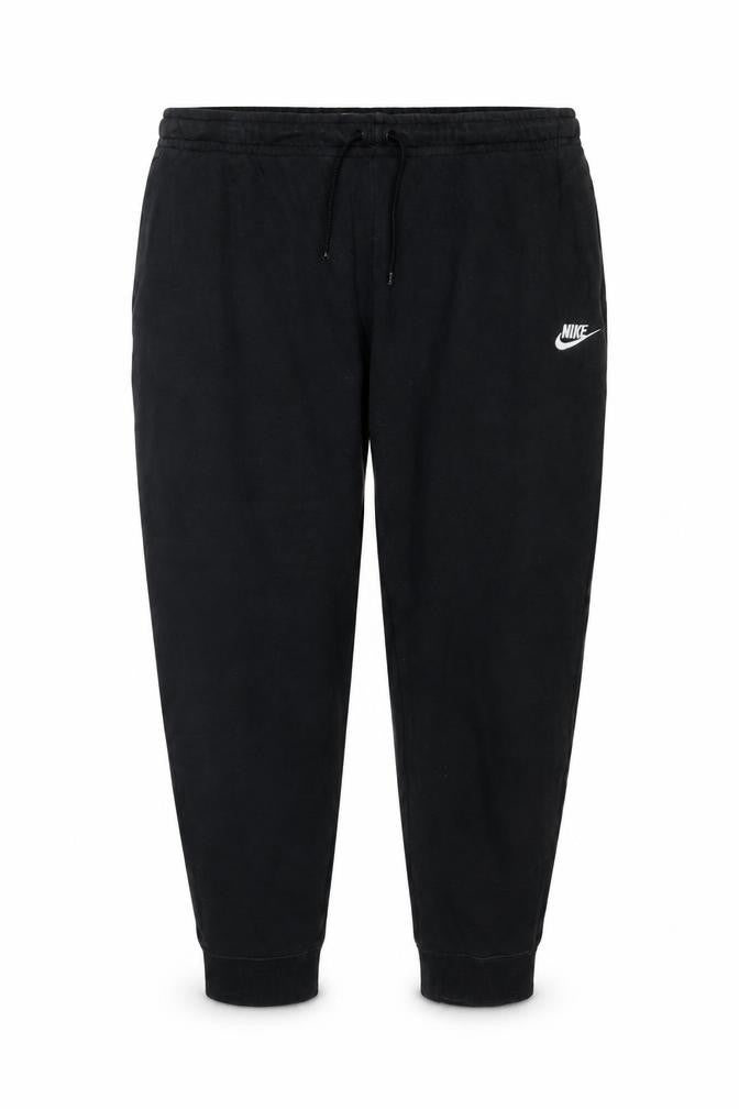 Nike Women Black Cotton Jogger Trousers XL Drawstring Waist