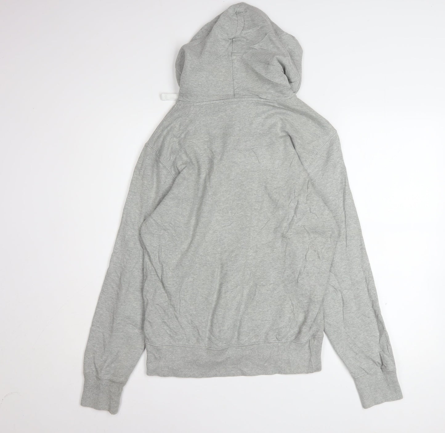 Champion Men's Grey Pullover Hoodie Small Logo Fleece Sweatshirt