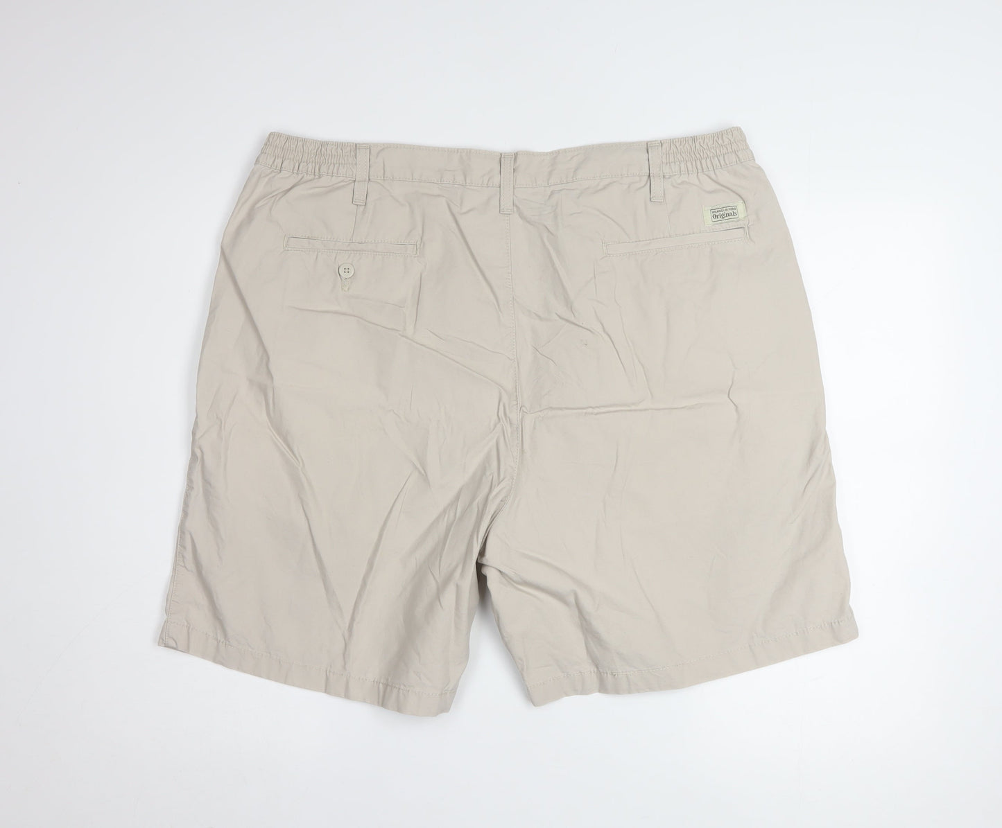 Wrangler Hero Originals Men's Beige Chino Shorts Size 42 Cotton