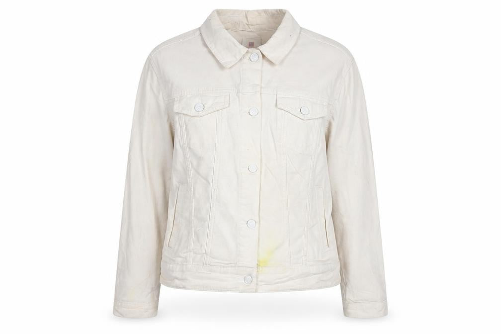 LuLaRoe Women’s Ivory Embroidered Unicorn Button Jacket XL
