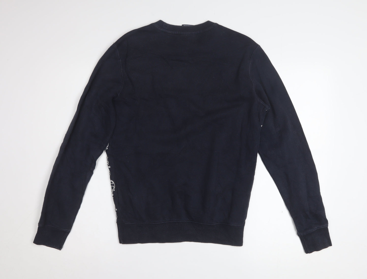 Champion Men's Blue XS Pullover Sweatshirt Crew Neck Logo Sportswear