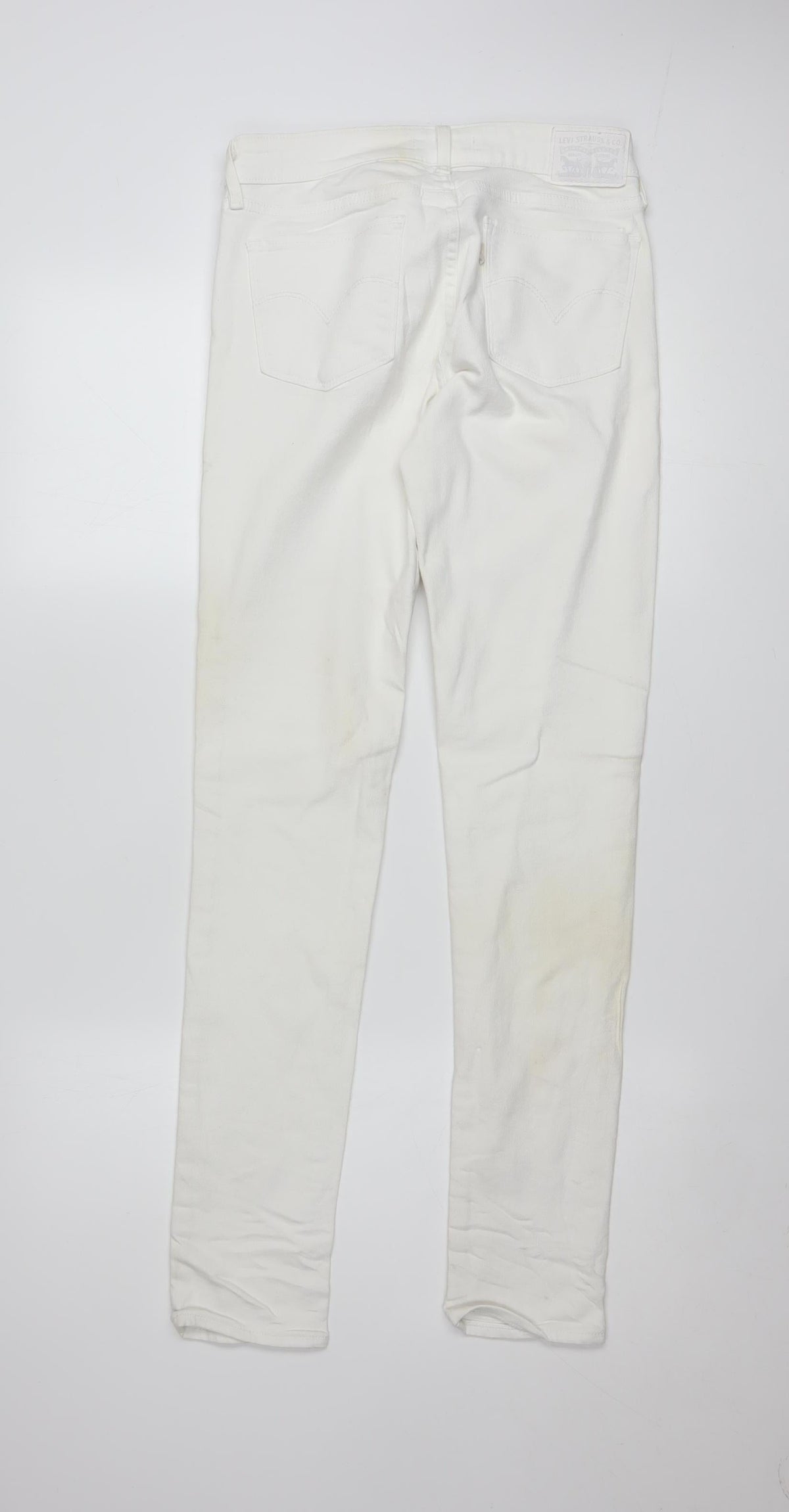 Levi's Women's White 711 Skinny Jeans Size 27 Slim Fit Denim