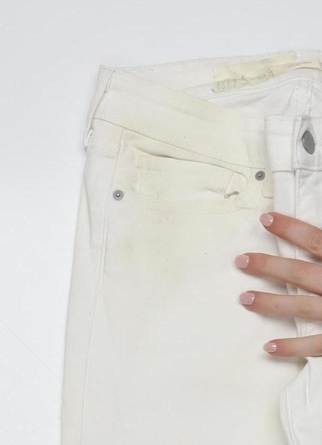 Levi's Women's White 711 Skinny Jeans Size 27 Slim Fit Denim