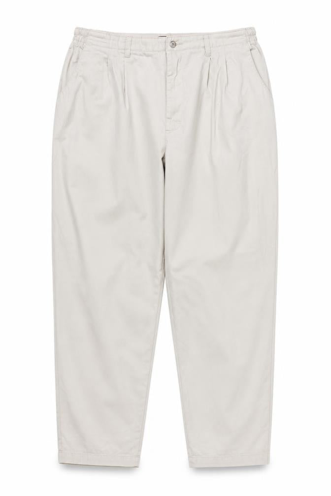 Lee Men’s Beige Cotton Pleated Chino Trousers Size L Relaxed Fit