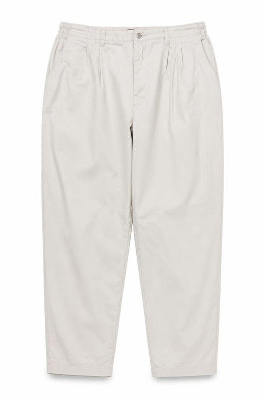 Lee Men’s Beige Cotton Pleated Chino Trousers Size L Relaxed Fit