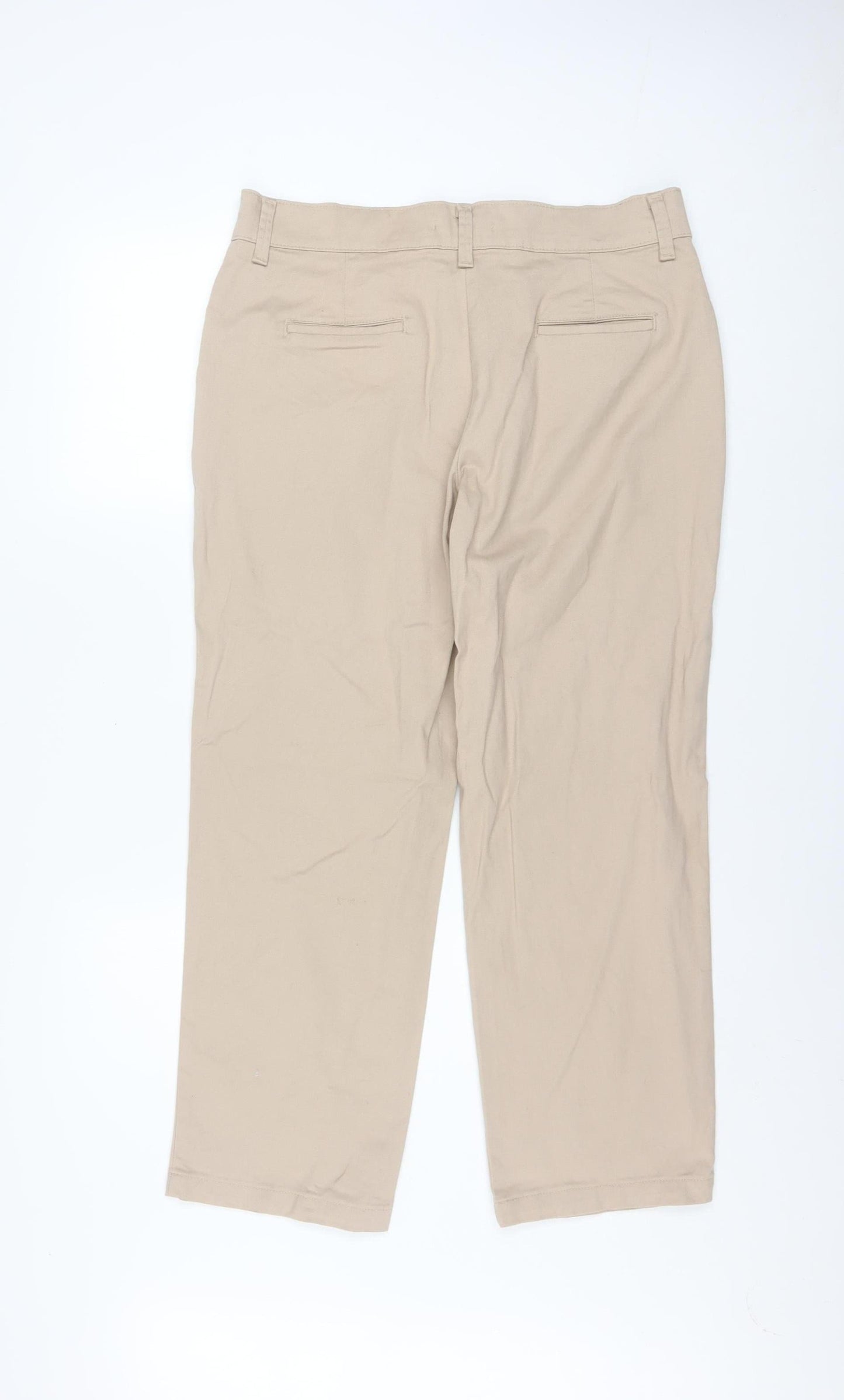 Lee Men’s Beige Relaxed Fit Chino Trousers Size 12S