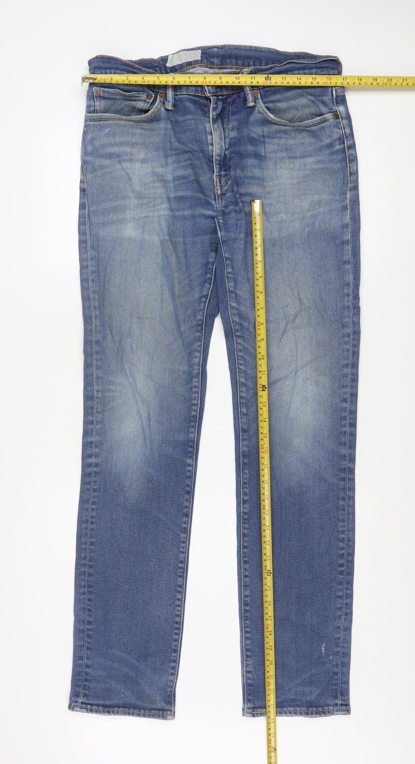 Levi's Men's Blue Straight Regular Fit 504 Jeans 34x34