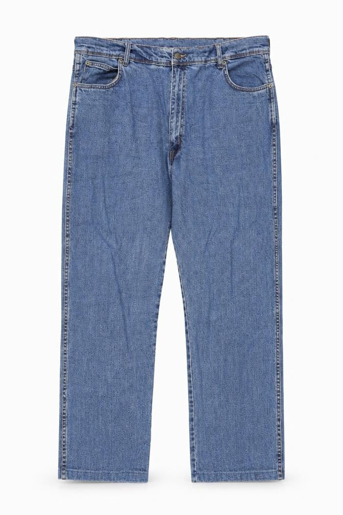 Wrangler Men's Blue Regular Straight Fit Jeans W44 L32