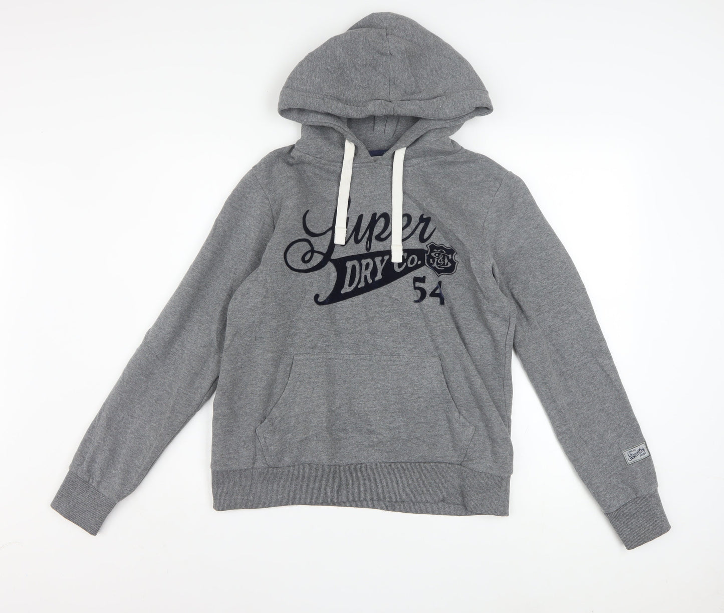 Superdry Women's Grey Pullover Hoodie Size 10 Osaka Graphic