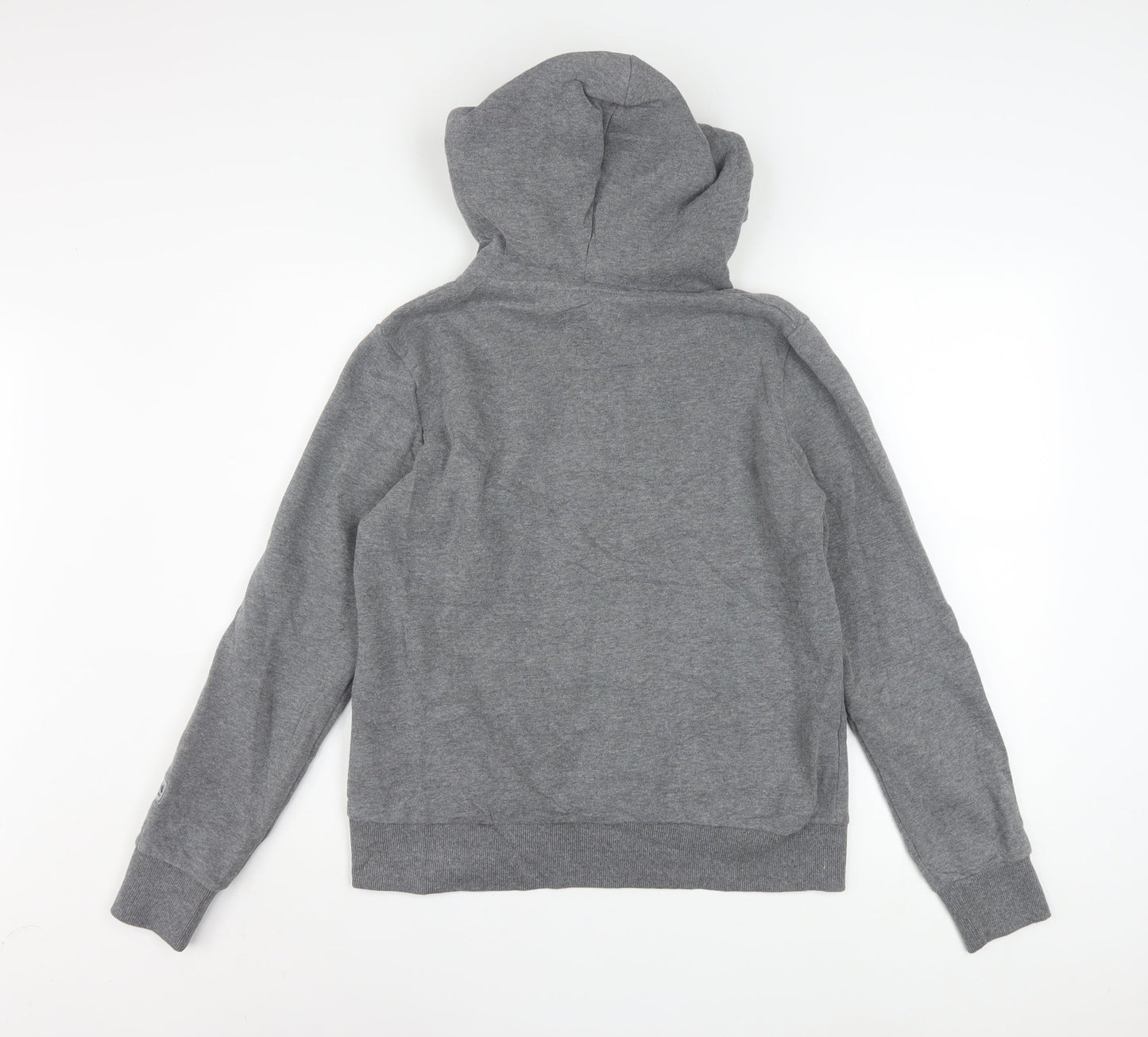 Superdry Women's Grey Pullover Hoodie Size 10 Osaka Graphic