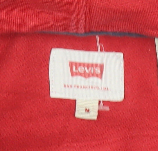 Levi's Men's Multicoloured Pullover Hoodie M Logo Cotton Sweatshirt