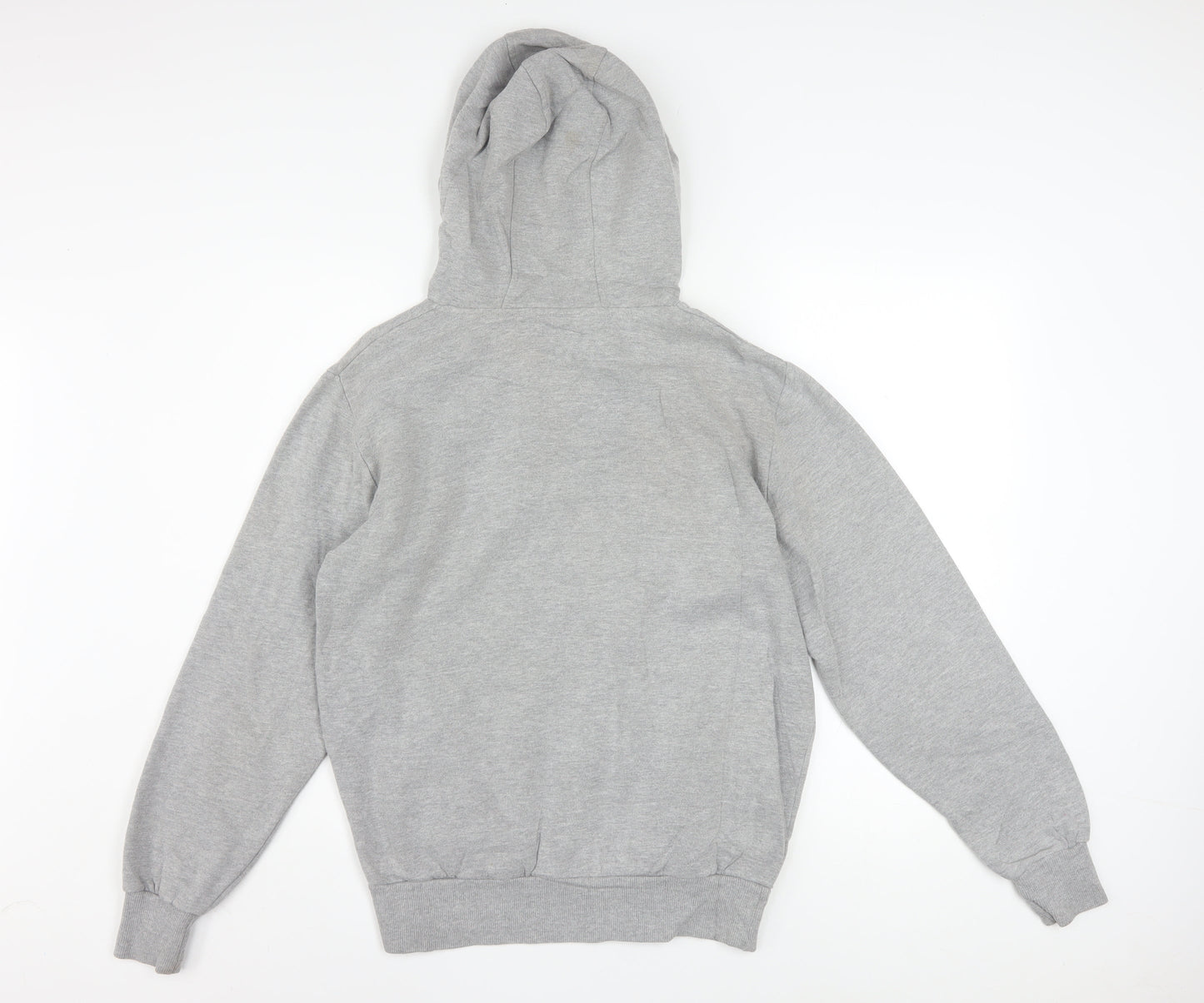 Ellesse Men's Grey Pullover Hoodie M Regular Fit Logo Fleece